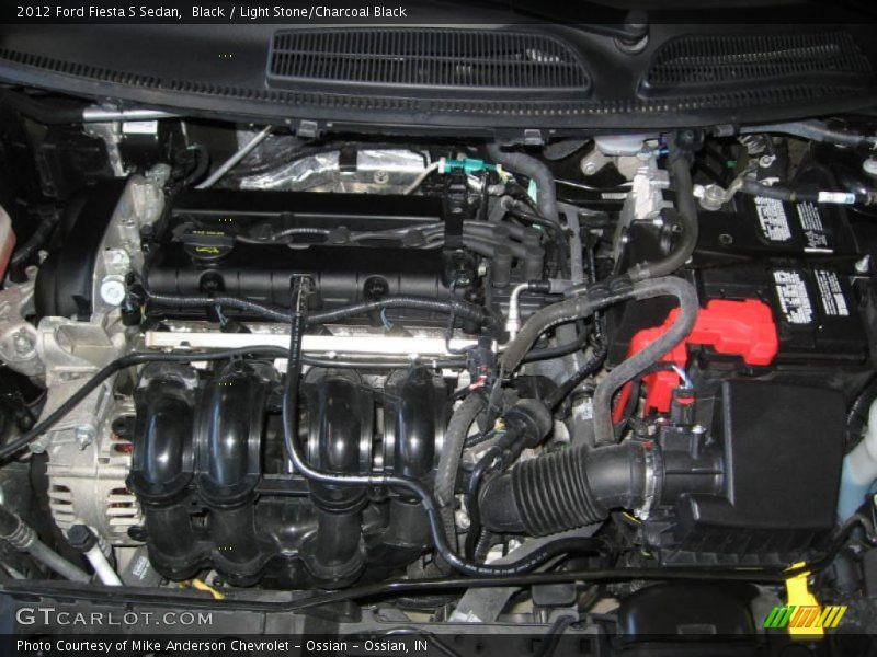 Black / Light Stone/Charcoal Black 2012 Ford Fiesta S Sedan