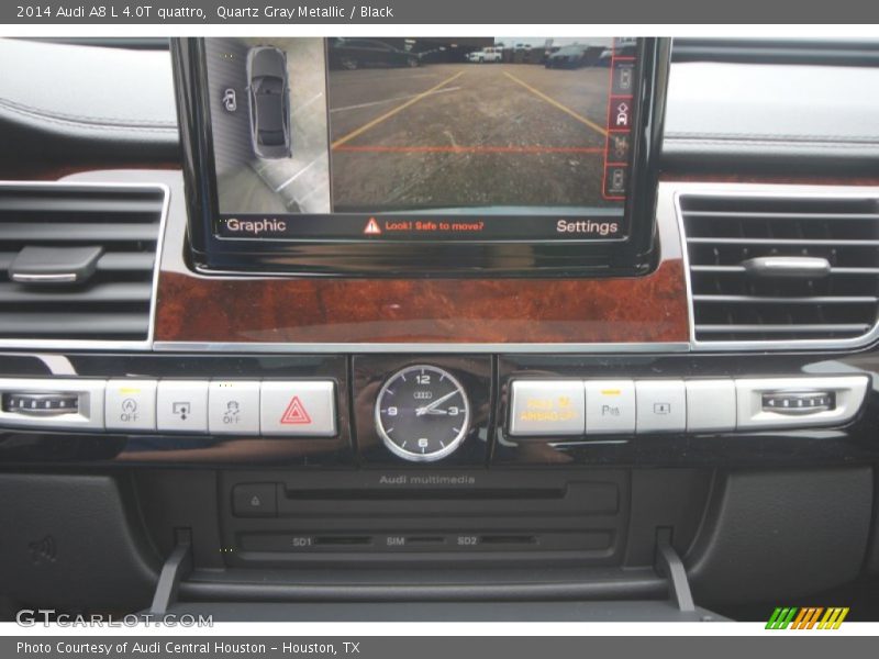 Quartz Gray Metallic / Black 2014 Audi A8 L 4.0T quattro