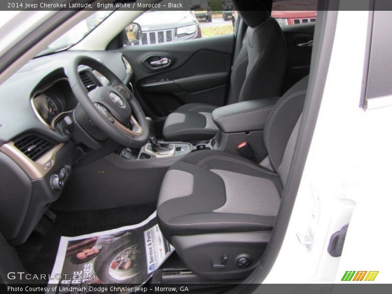 Bright White / Morocco - Black 2014 Jeep Cherokee Latitude
