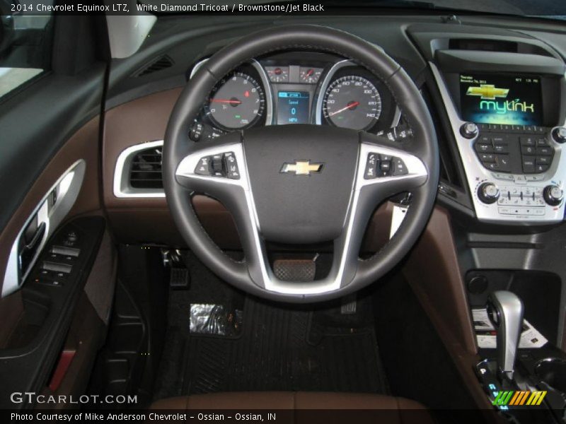 White Diamond Tricoat / Brownstone/Jet Black 2014 Chevrolet Equinox LTZ