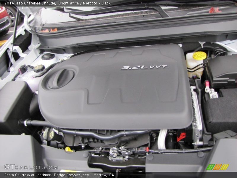 Bright White / Morocco - Black 2014 Jeep Cherokee Latitude