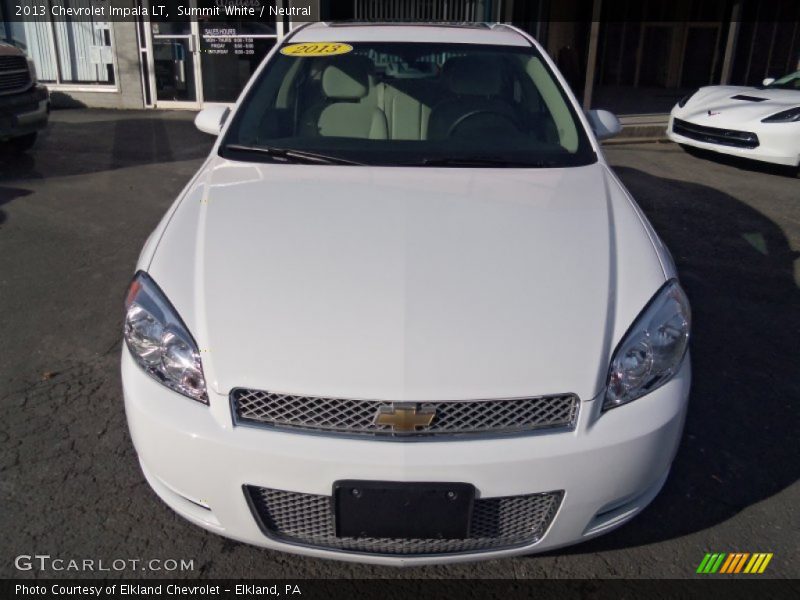 Summit White / Neutral 2013 Chevrolet Impala LT