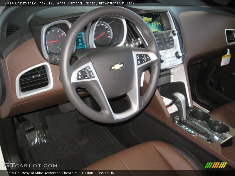 White Diamond Tricoat / Brownstone/Jet Black 2014 Chevrolet Equinox LTZ
