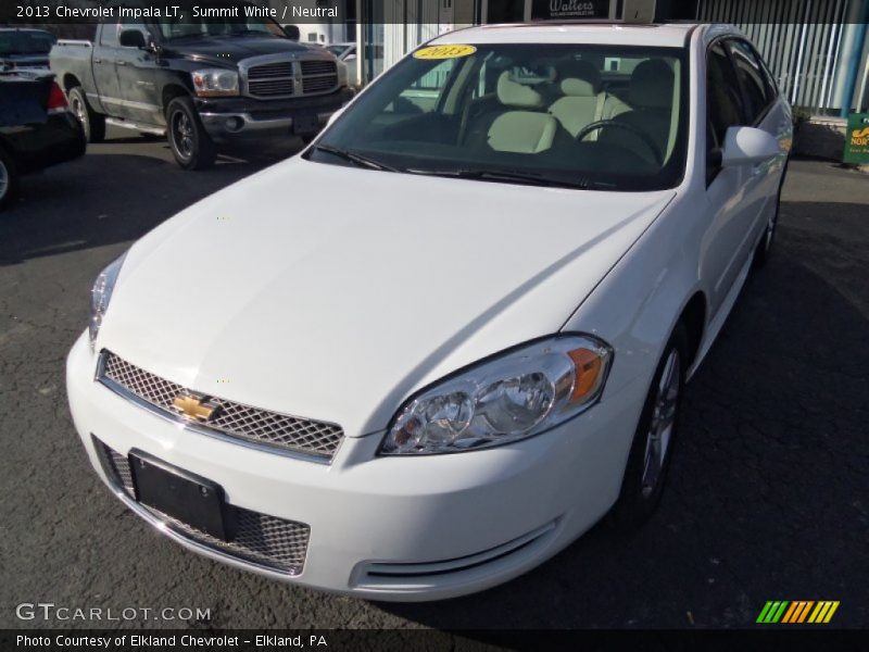 Summit White / Neutral 2013 Chevrolet Impala LT