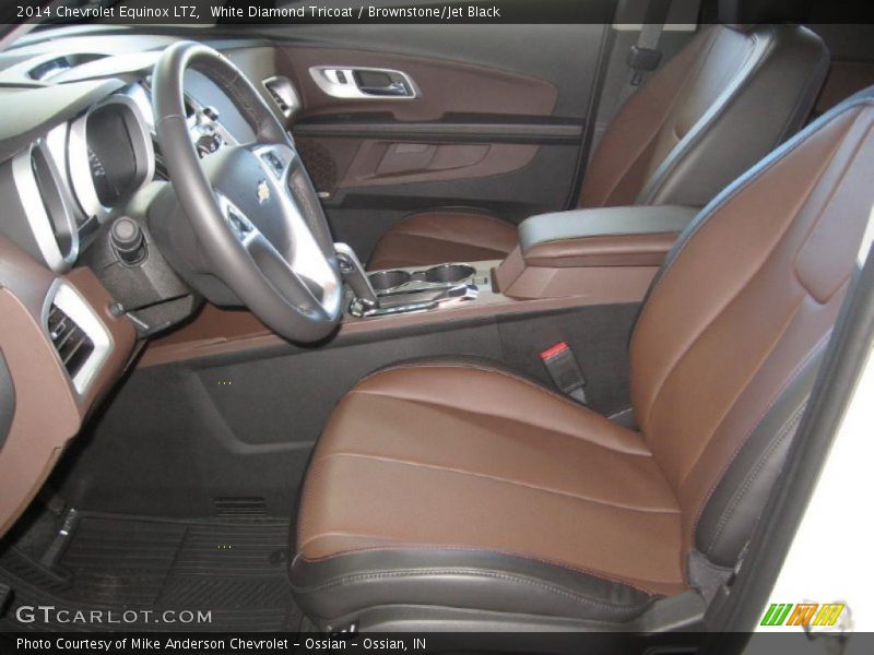 White Diamond Tricoat / Brownstone/Jet Black 2014 Chevrolet Equinox LTZ