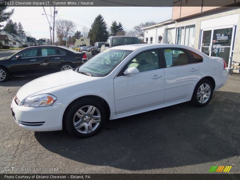 Summit White / Neutral 2013 Chevrolet Impala LT