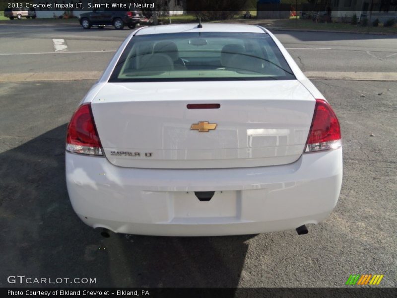 Summit White / Neutral 2013 Chevrolet Impala LT