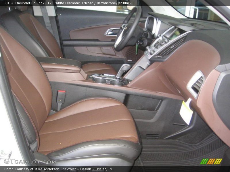 White Diamond Tricoat / Brownstone/Jet Black 2014 Chevrolet Equinox LTZ