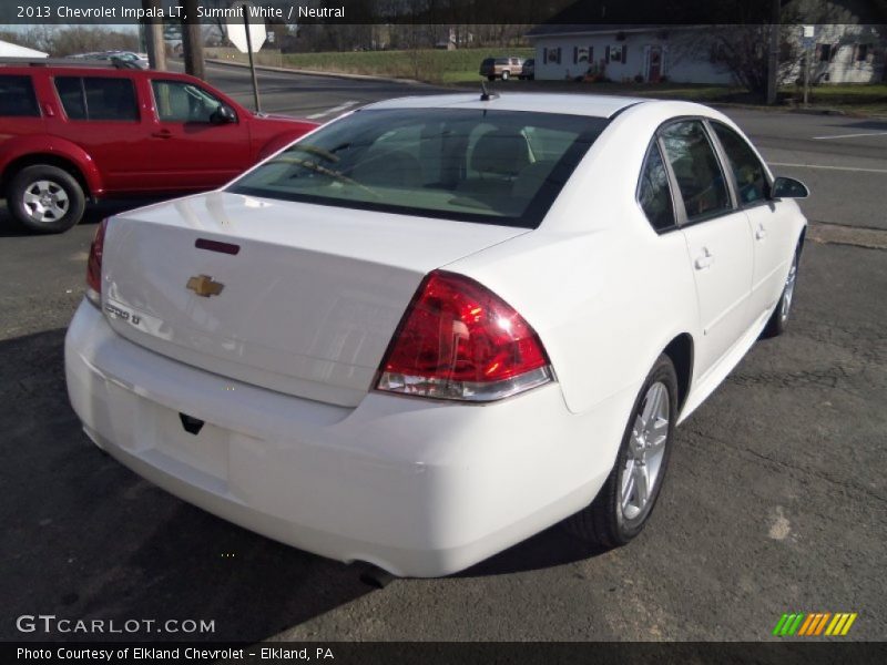 Summit White / Neutral 2013 Chevrolet Impala LT