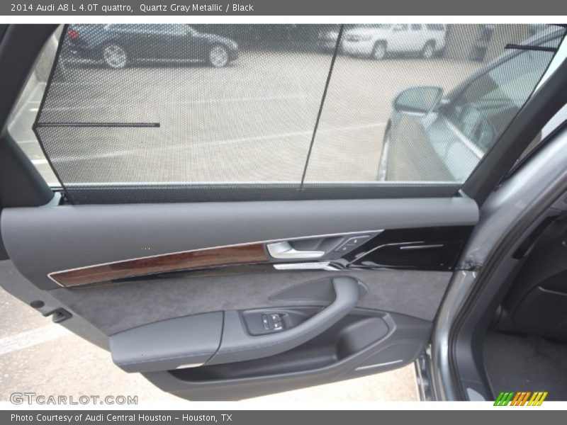 Quartz Gray Metallic / Black 2014 Audi A8 L 4.0T quattro