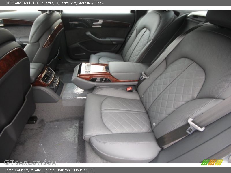 Quartz Gray Metallic / Black 2014 Audi A8 L 4.0T quattro