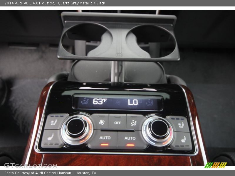 Quartz Gray Metallic / Black 2014 Audi A8 L 4.0T quattro