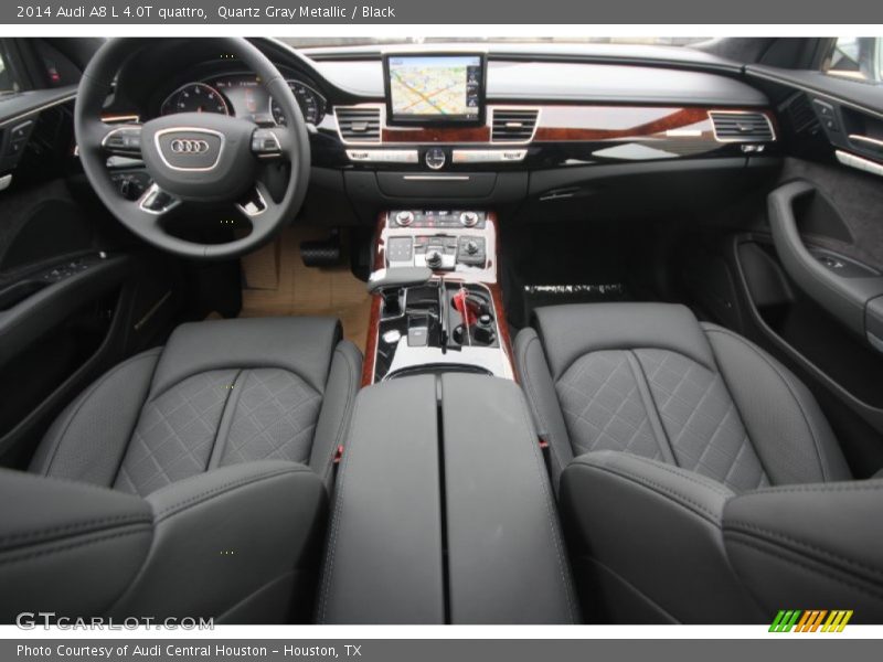 Quartz Gray Metallic / Black 2014 Audi A8 L 4.0T quattro