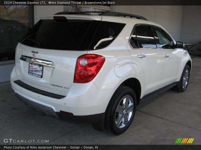 White Diamond Tricoat / Brownstone/Jet Black 2014 Chevrolet Equinox LTZ