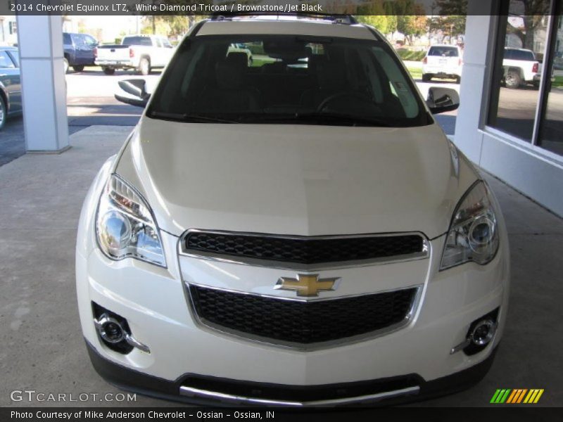 White Diamond Tricoat / Brownstone/Jet Black 2014 Chevrolet Equinox LTZ