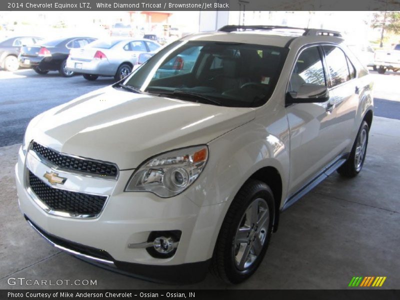 White Diamond Tricoat / Brownstone/Jet Black 2014 Chevrolet Equinox LTZ