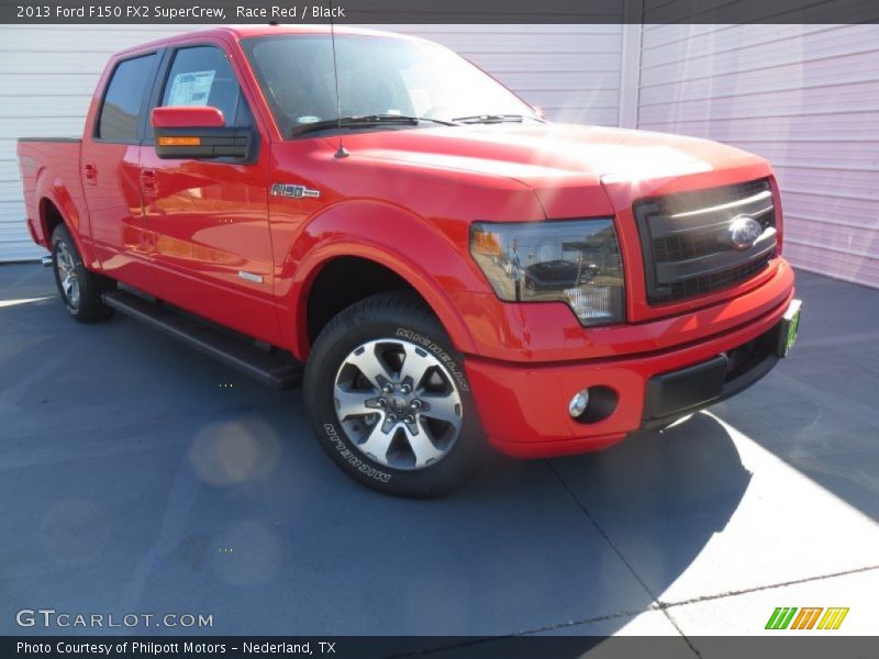 Race Red / Black 2013 Ford F150 FX2 SuperCrew