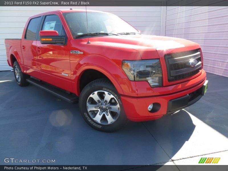 Race Red / Black 2013 Ford F150 FX2 SuperCrew