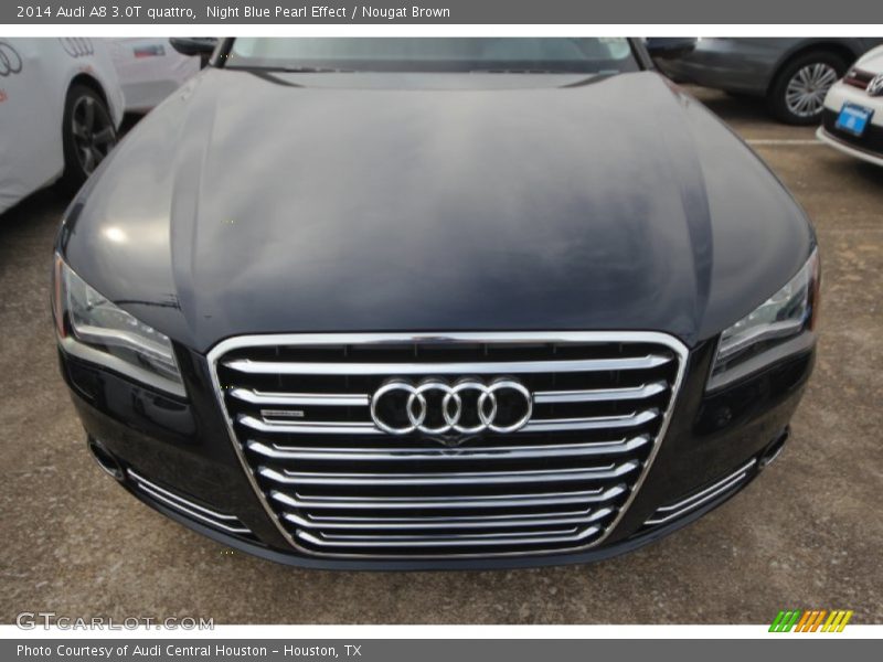 Night Blue Pearl Effect / Nougat Brown 2014 Audi A8 3.0T quattro