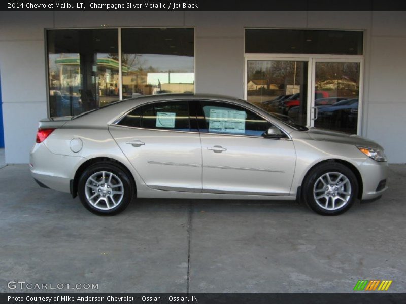 Champagne Silver Metallic / Jet Black 2014 Chevrolet Malibu LT