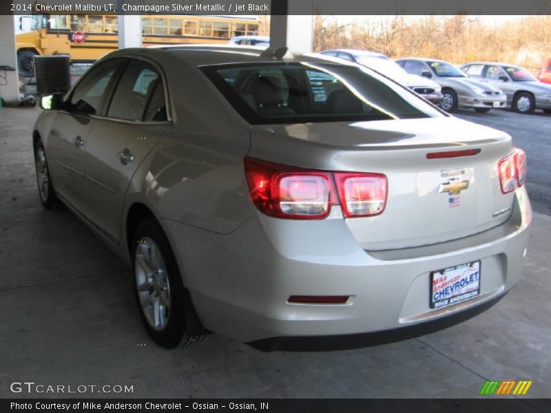 Champagne Silver Metallic / Jet Black 2014 Chevrolet Malibu LT