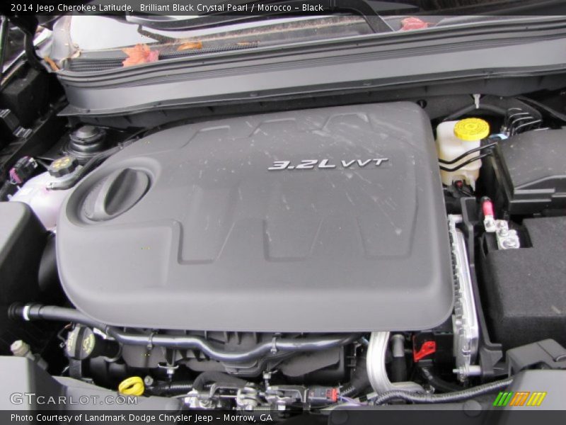 Brilliant Black Crystal Pearl / Morocco - Black 2014 Jeep Cherokee Latitude