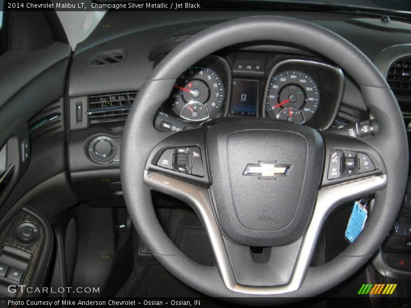 Champagne Silver Metallic / Jet Black 2014 Chevrolet Malibu LT