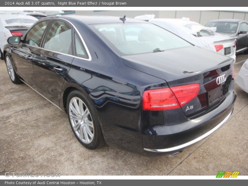 Night Blue Pearl Effect / Nougat Brown 2014 Audi A8 3.0T quattro