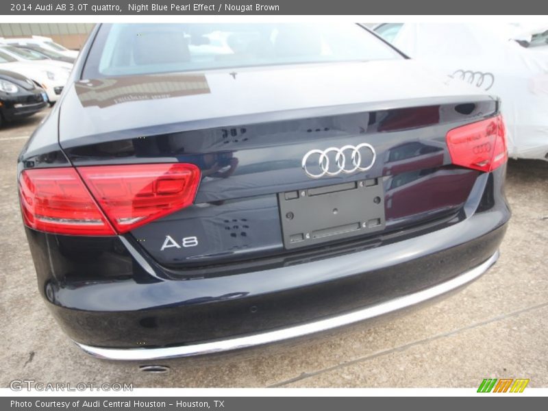 Night Blue Pearl Effect / Nougat Brown 2014 Audi A8 3.0T quattro