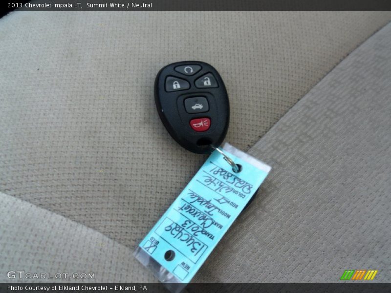 Summit White / Neutral 2013 Chevrolet Impala LT