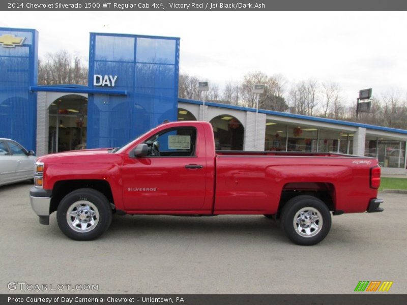 Victory Red / Jet Black/Dark Ash 2014 Chevrolet Silverado 1500 WT Regular Cab 4x4