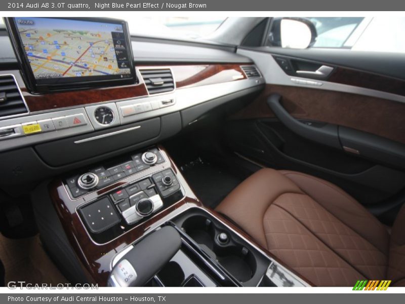 Night Blue Pearl Effect / Nougat Brown 2014 Audi A8 3.0T quattro