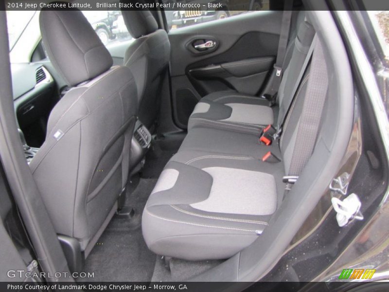 Brilliant Black Crystal Pearl / Morocco - Black 2014 Jeep Cherokee Latitude