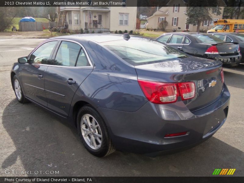 Atlantis Blue Metallic / Jet Black/Titanium 2013 Chevrolet Malibu LS