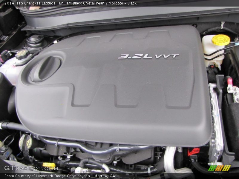 Brilliant Black Crystal Pearl / Morocco - Black 2014 Jeep Cherokee Latitude