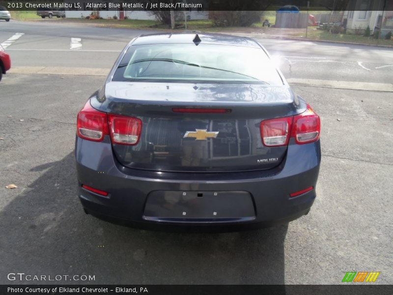 Atlantis Blue Metallic / Jet Black/Titanium 2013 Chevrolet Malibu LS