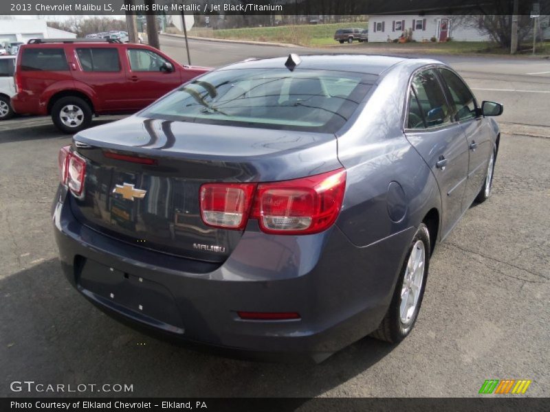 Atlantis Blue Metallic / Jet Black/Titanium 2013 Chevrolet Malibu LS