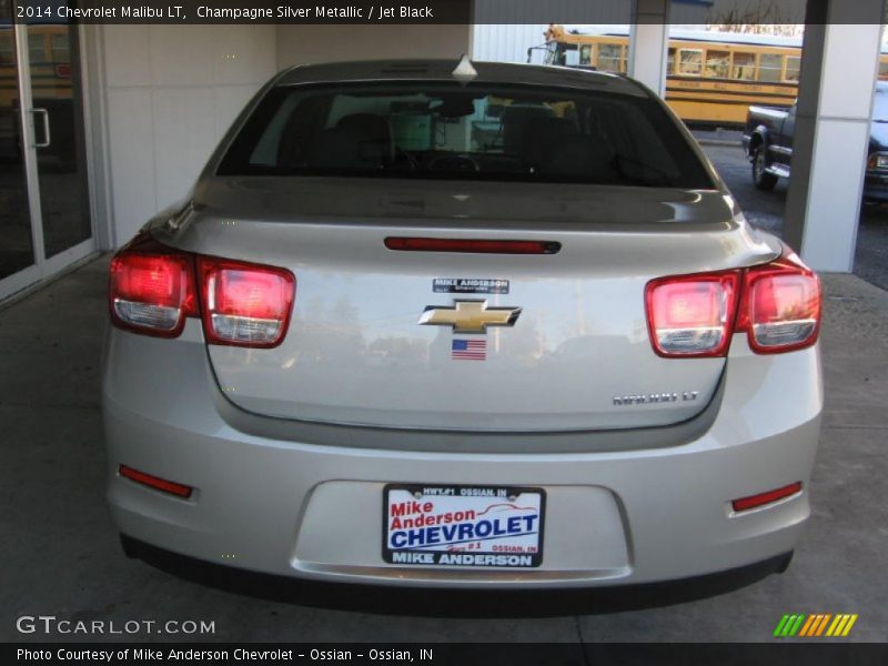 Champagne Silver Metallic / Jet Black 2014 Chevrolet Malibu LT