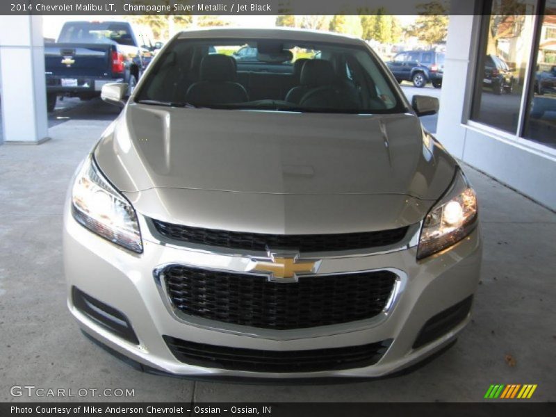 Champagne Silver Metallic / Jet Black 2014 Chevrolet Malibu LT
