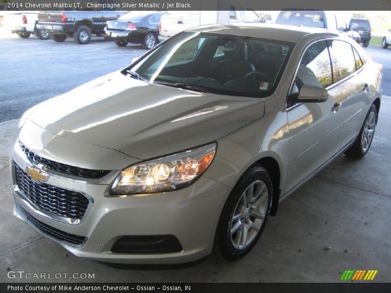 Champagne Silver Metallic / Jet Black 2014 Chevrolet Malibu LT
