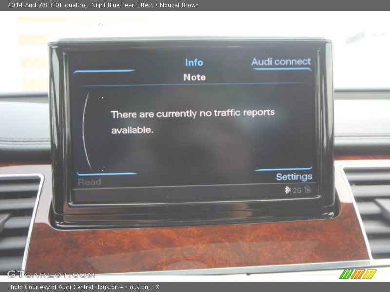 Night Blue Pearl Effect / Nougat Brown 2014 Audi A8 3.0T quattro