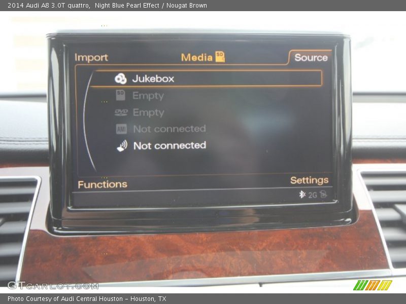 Night Blue Pearl Effect / Nougat Brown 2014 Audi A8 3.0T quattro