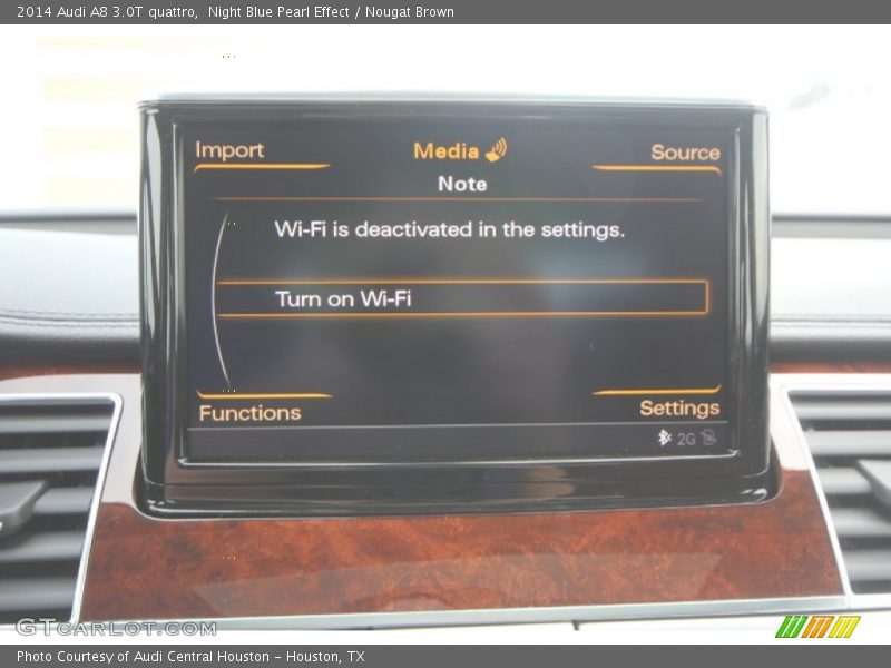 Night Blue Pearl Effect / Nougat Brown 2014 Audi A8 3.0T quattro