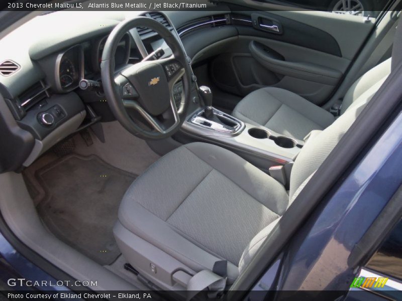 Atlantis Blue Metallic / Jet Black/Titanium 2013 Chevrolet Malibu LS