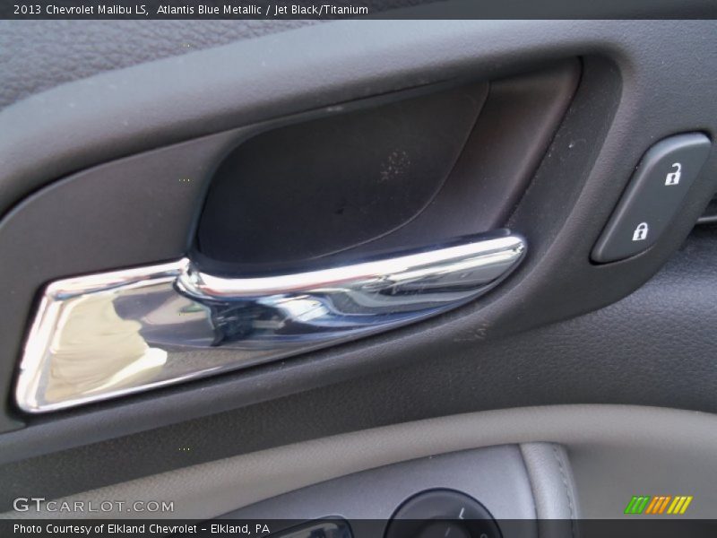 Atlantis Blue Metallic / Jet Black/Titanium 2013 Chevrolet Malibu LS