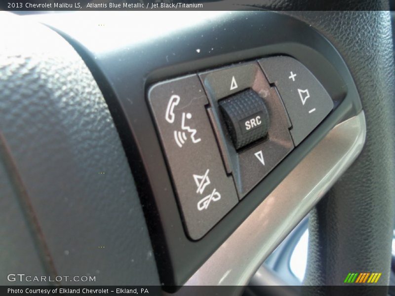 Atlantis Blue Metallic / Jet Black/Titanium 2013 Chevrolet Malibu LS