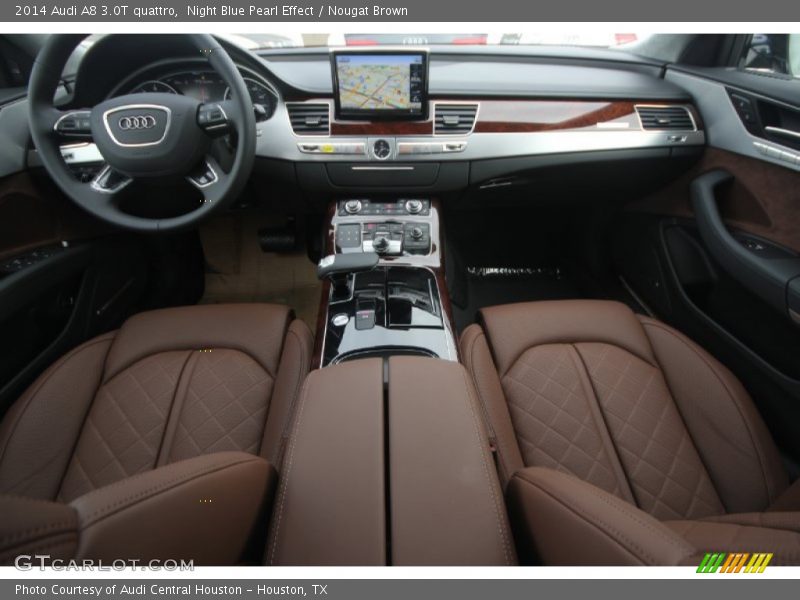 Night Blue Pearl Effect / Nougat Brown 2014 Audi A8 3.0T quattro