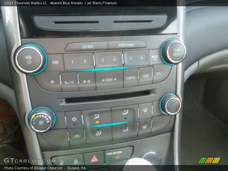Atlantis Blue Metallic / Jet Black/Titanium 2013 Chevrolet Malibu LS