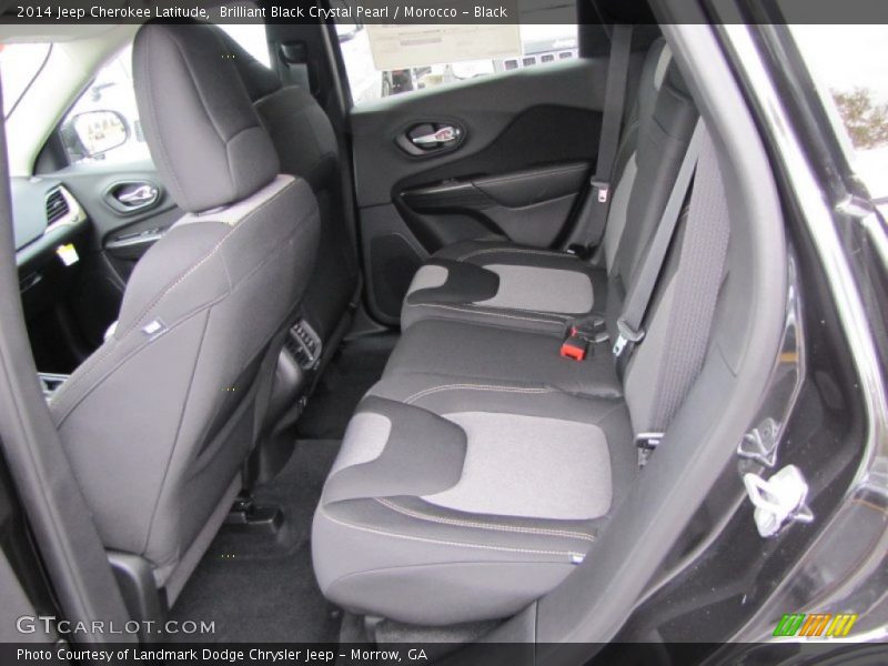 Brilliant Black Crystal Pearl / Morocco - Black 2014 Jeep Cherokee Latitude