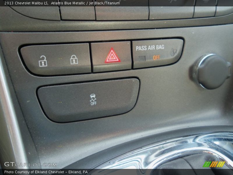 Atlantis Blue Metallic / Jet Black/Titanium 2013 Chevrolet Malibu LS